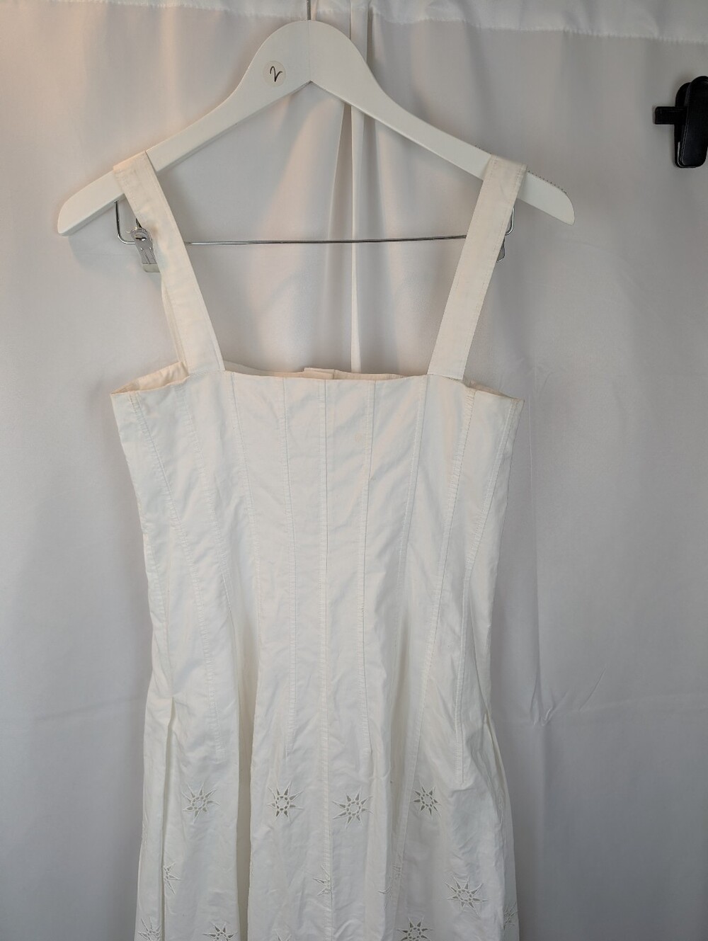 Chloé White Akanjo Edition Pinafore Midi Dress size XS(34) BNWT with marks - Picture 14 of 16